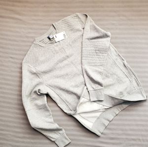 Zipper Crewneck Sweatshirt